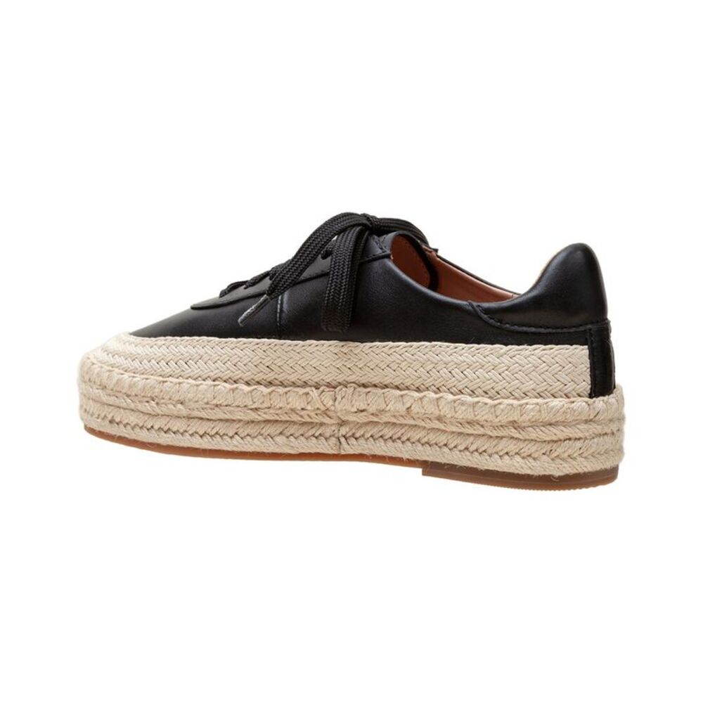 Linea Paolo Selma-L Leather Espadrille, Black - Picture 2 of 3